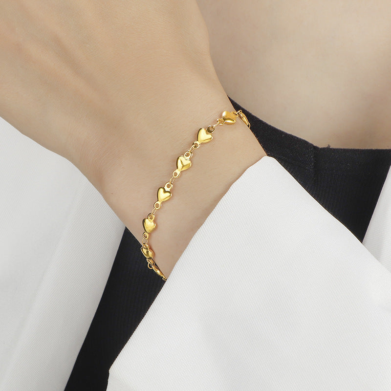 Cœur Enchaîné – Heart Link Bracelet