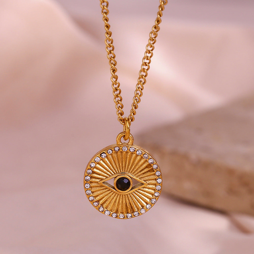 Soleil Noir Necklace – The Golden Eye of Light