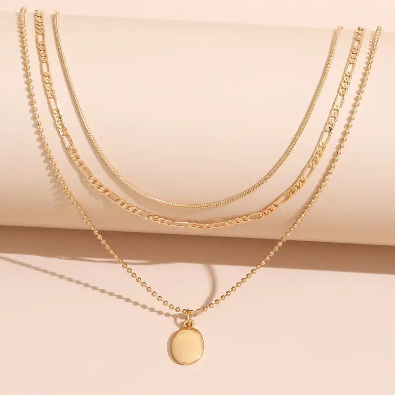 Ellipse d’Or Necklace – Effortless Parisian Chic