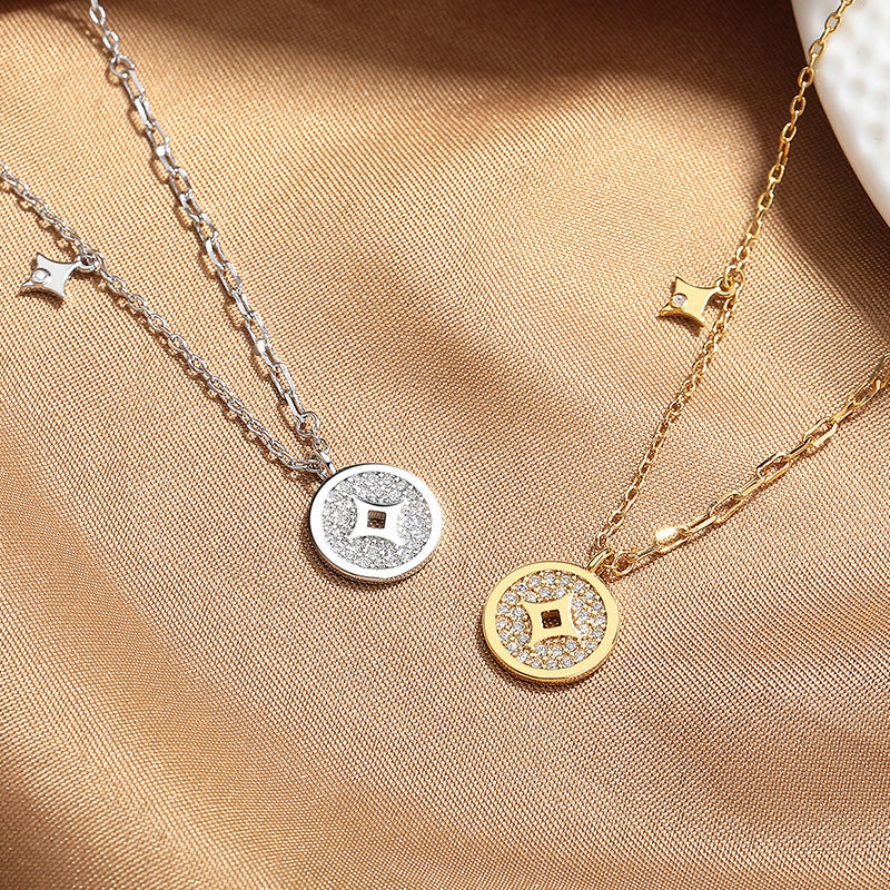 Monnaie d’Or Necklace – Timeless Parisian Charm