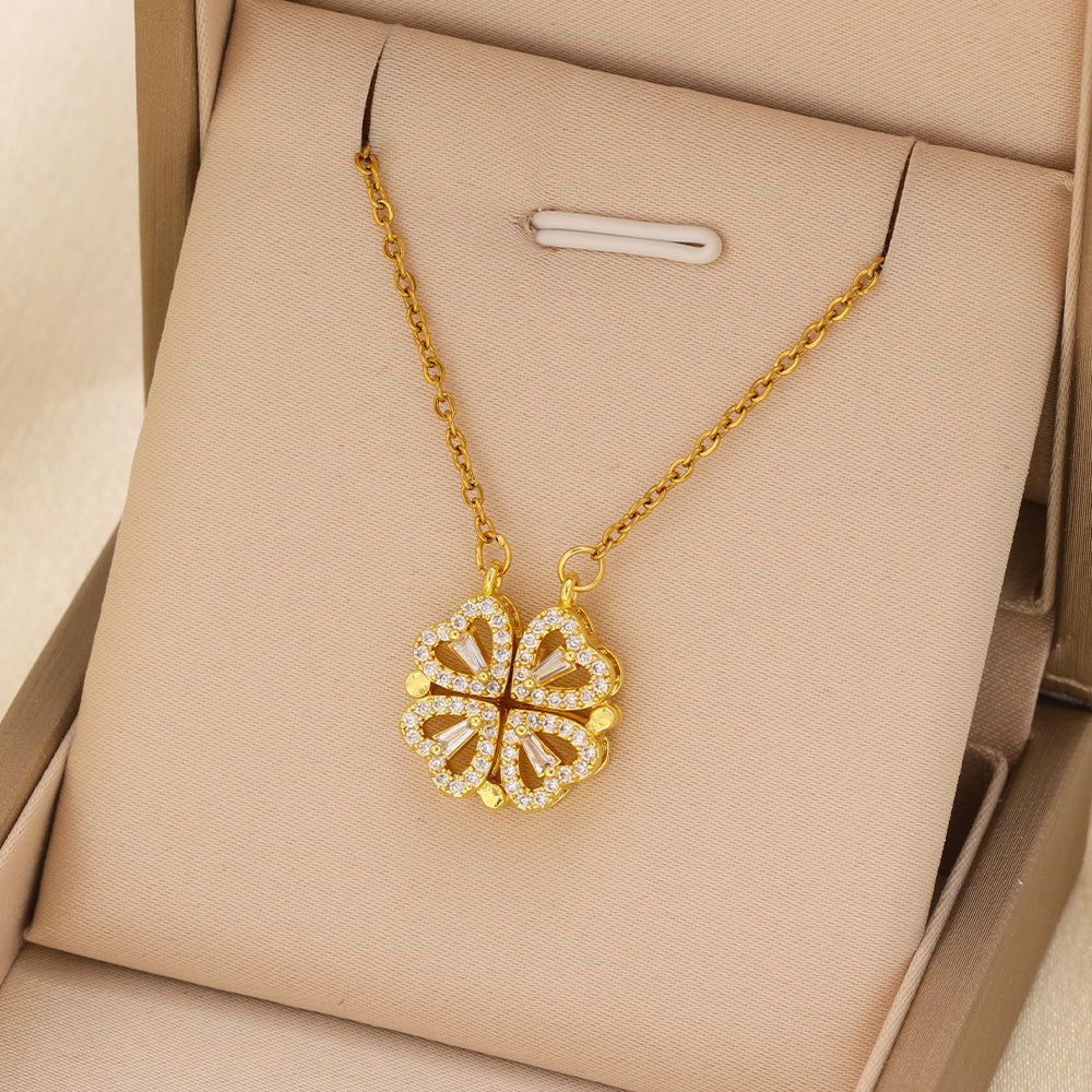 Collier Trèfle d’Amour – Magnetic Clover Necklace