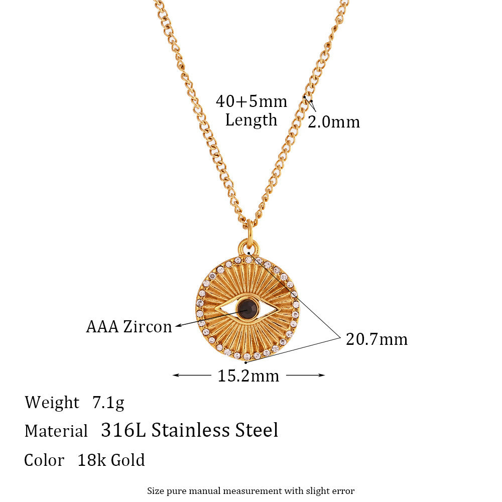 Soleil Noir Necklace – The Golden Eye of Light