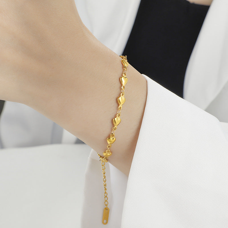Cœur Enchaîné – Heart Link Bracelet