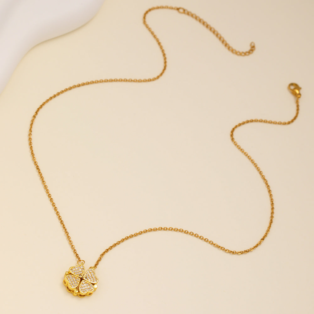 Collier Trèfle d’Amour – Magnetic Clover Necklace