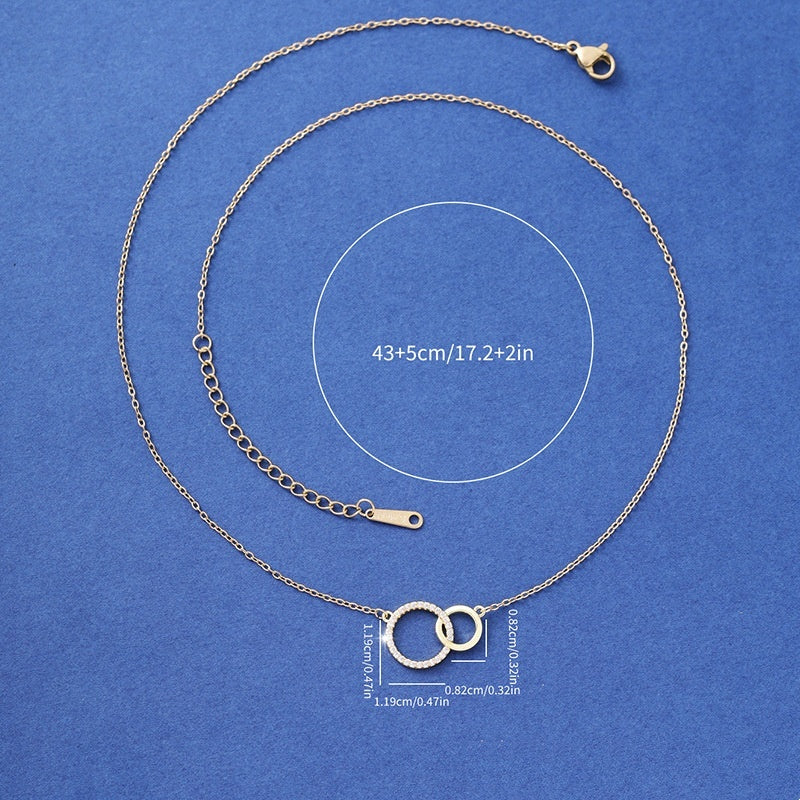 Collier Double Anneau — Double Ring Necklace